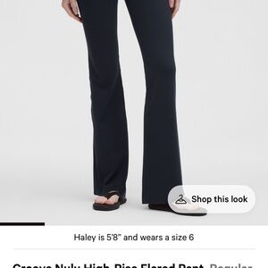 Lululemon True Navy Groove Flared Pants